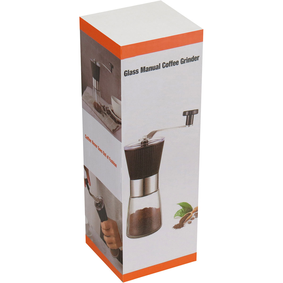 Moedor de Café Home&Co Vidro Transparente 17x7cm Mecanismo Ajustável