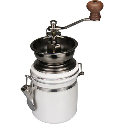 Moedor de Café Home&Co Cerâmica e Metal Branco 16cm 0,54kg