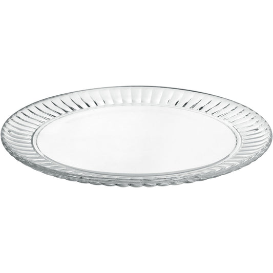 Prato de Bolo Redondo Home&Co Vidro Transparente 31x31cm