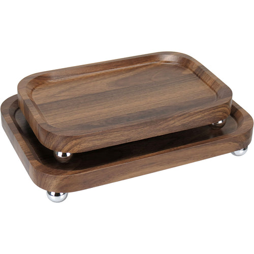 Bandeja Retangular MDF Natural Home&Co 35x25cm para Servir Bebidas e Petiscos
