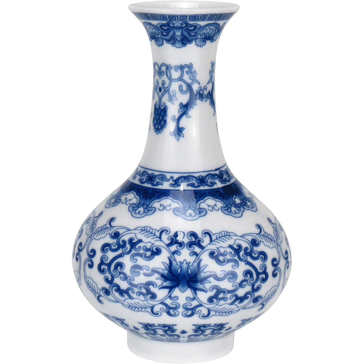 Vaso Redondo Home&co Cerâmica 13x9x9cm Azul