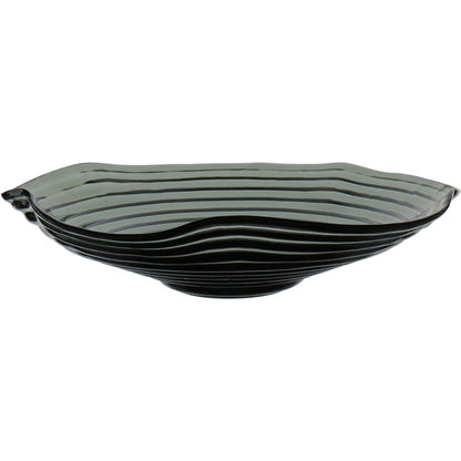 Centro de Mesa Decorativo Fumê Vidro 34x34cm Home&Co