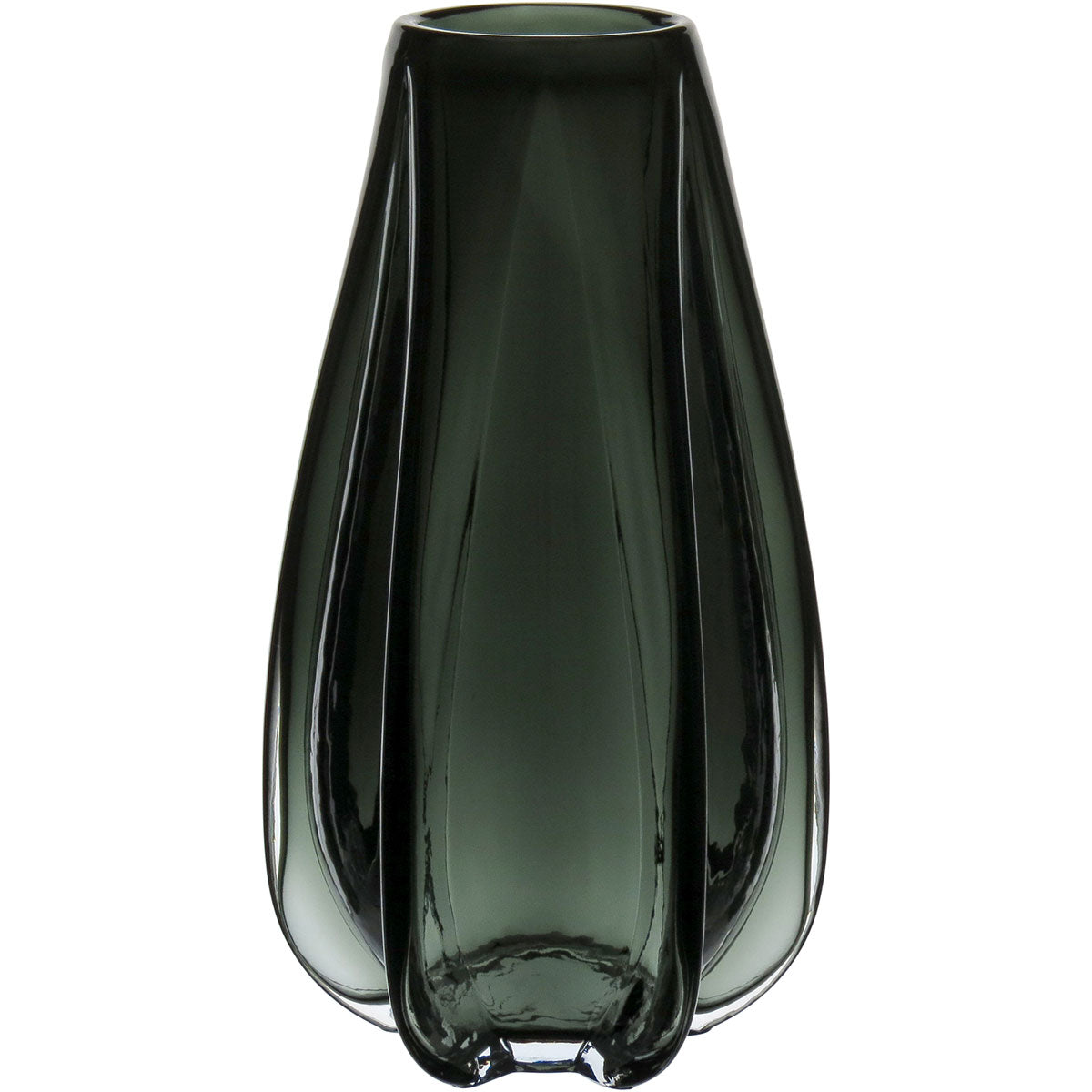 Vaso Decorativo de Vidro Fumê Home&Co 35x17cm para Flores