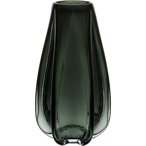 Vaso Decorativo de Vidro Fumê Home&Co 35x17cm para Flores