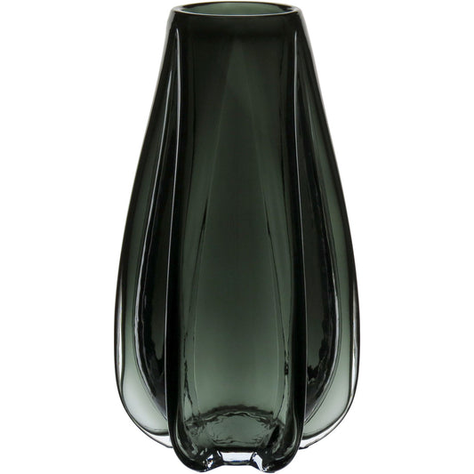 Vaso Decorativo de Vidro Fumê Home&Co 35x17cm para Flores