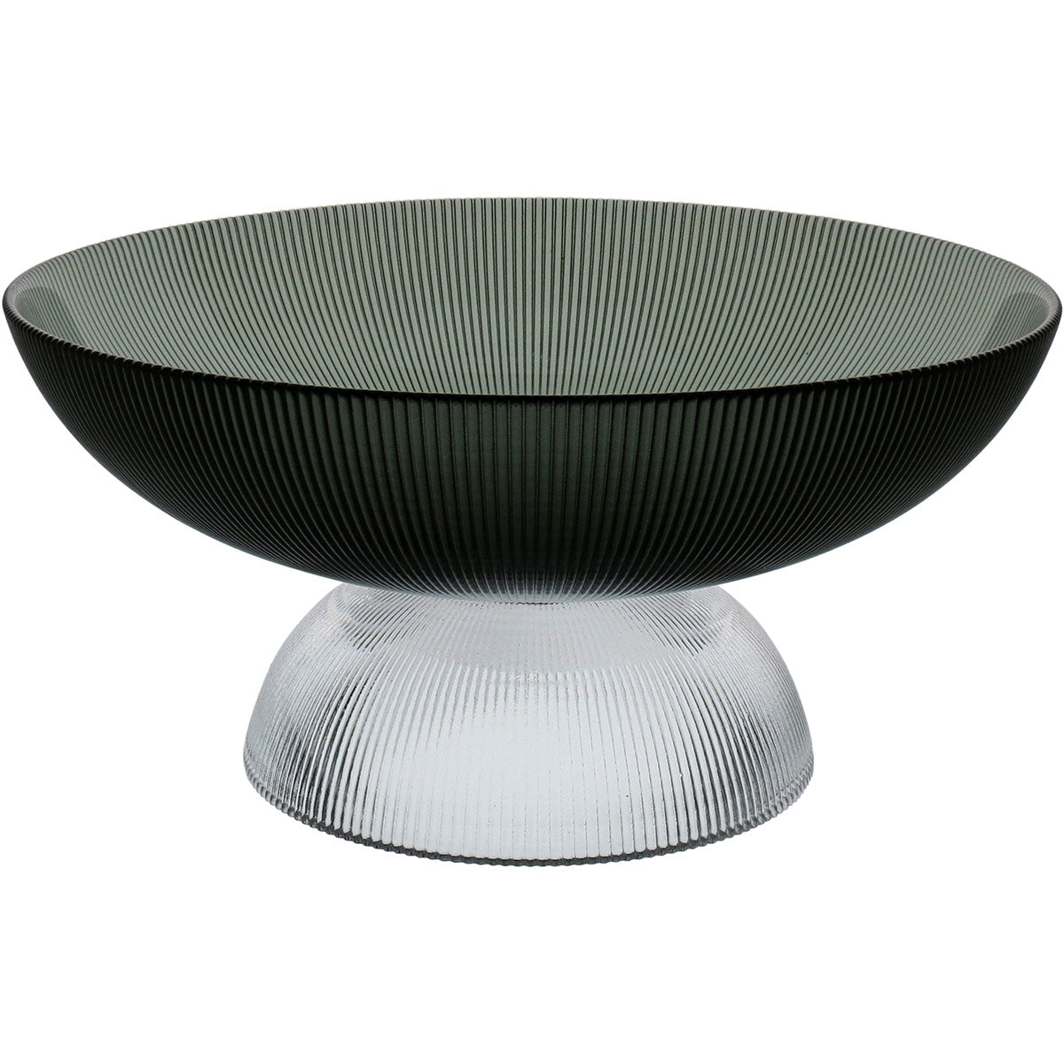 Centro de Mesa Decorativo Home&Co Vidro Fumê 15x30x30cm