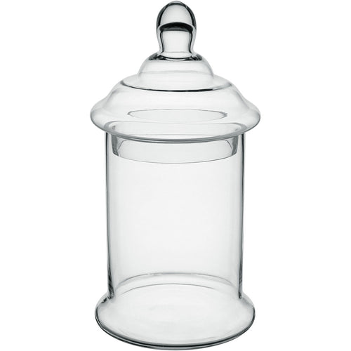 Potiche Redondo Transparente Home&Co com Tampa de Vidro 30x15cm