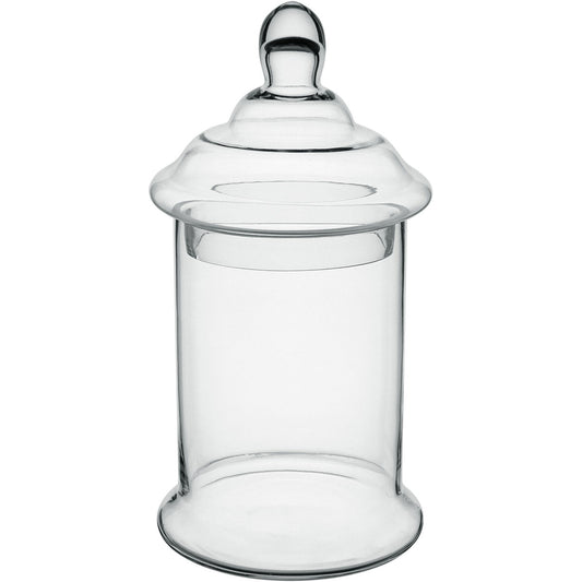 Potiche Redondo Transparente Home&Co com Tampa de Vidro 30x15cm