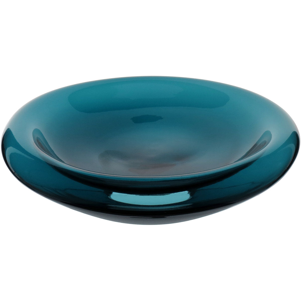 Centro de Mesa Vidro Azul Home&Co 34x34cm Decorativo