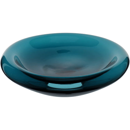 Centro de Mesa Vidro Azul Home&Co 34x34cm Decorativo