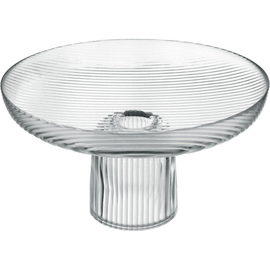 Centro de Mesa Vidro Transparente Home&Co 17x30cm Decorativo