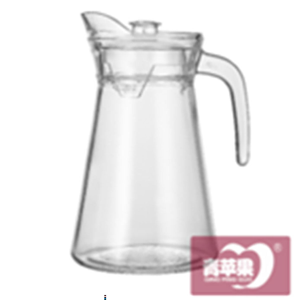 Jarra de Vidro Transparente Home&Co 1,5L com Tampa de Acrílico 21x10cm