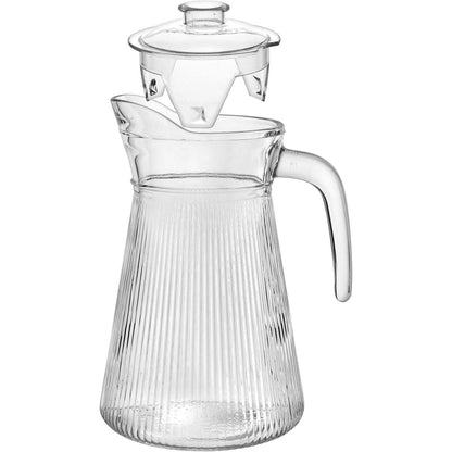 Jarra de Vidro Home&Co 1,6L com Tampa de Acrílico Transparente 21x11cm