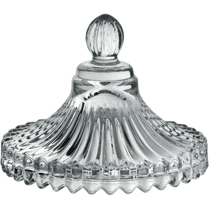 Potiche Redondo Transparente Home&Co 9x6cm Vidro com Tampa