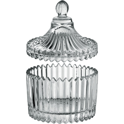 Potiche Redondo Transparente Home&Co 9x6cm Vidro com Tampa