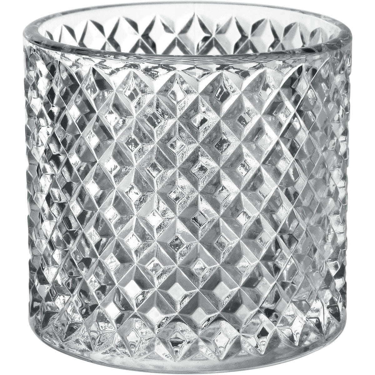 Potiche Redondo de Vidro Transparente Home&Co 14x8cm com Tampa