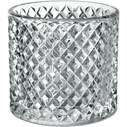 Potiche Redondo de Vidro Transparente Home&Co 14x8cm com Tampa