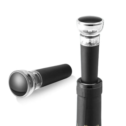 Tampa a Vácuo para Vinho Home&Co Plástico Preto 9x3cm