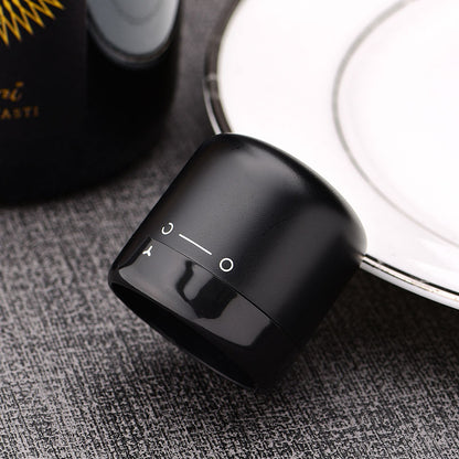 Tampa para Vinho Home&Co Plástico Preto 4x4cm Hermética