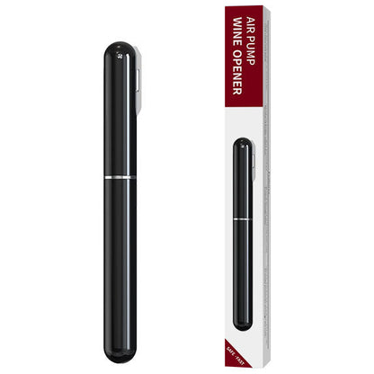 Saca-Rolha Home&Co Preto com Pressão em Plástico 20x2x2cm