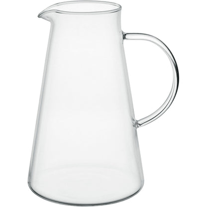Jarra de Vidro Borossilicato 1,8L Transparente com Tampa Antiderrame