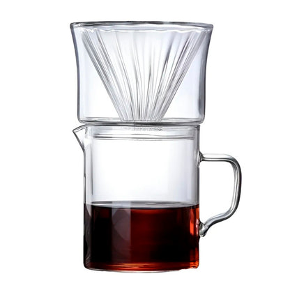 Jogo Passador de Café em Vidro 500ml com Suporte para Filtro