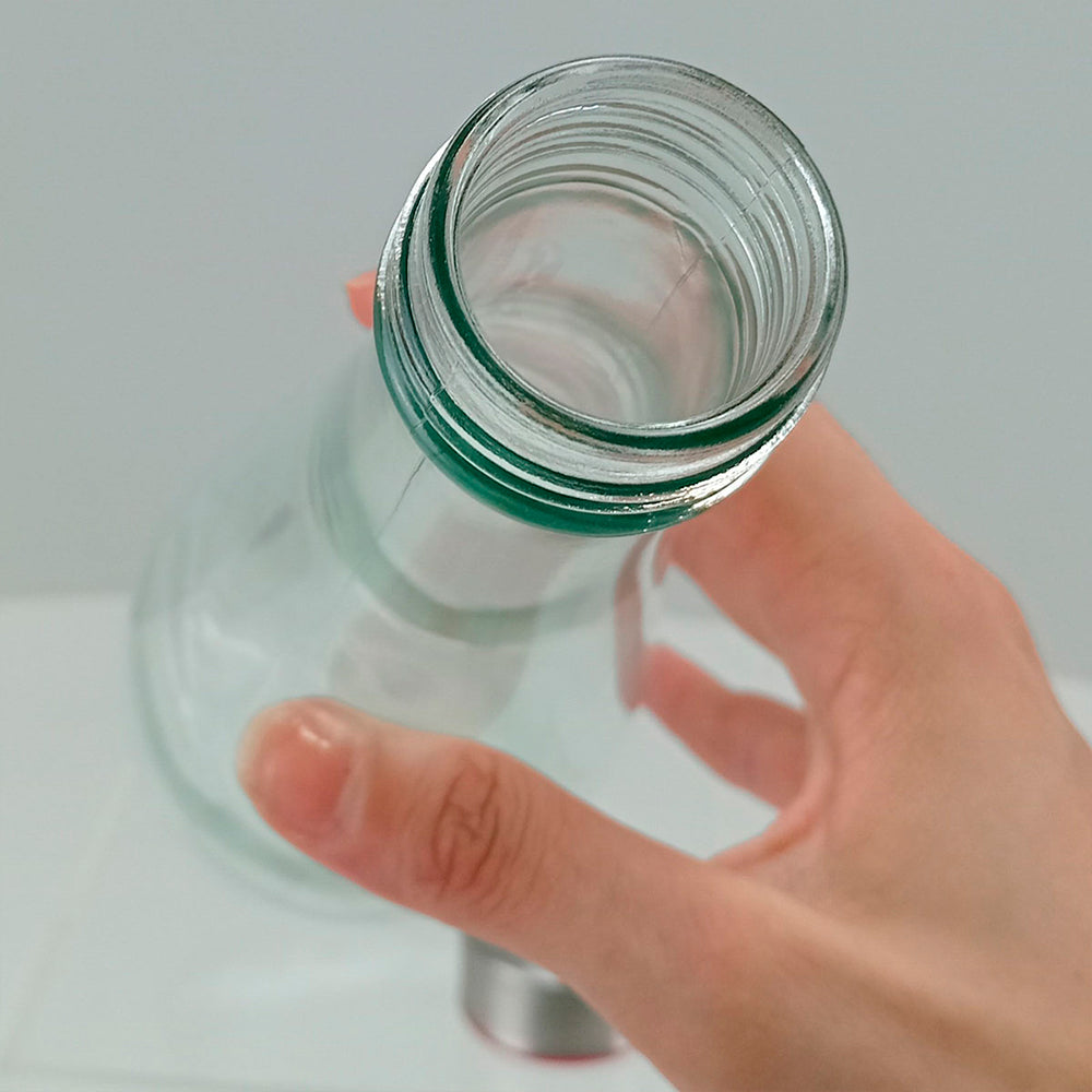 Garrafa de Vidro 1L Home&Co para Água, Sucos e Leite com Tampa Vedação