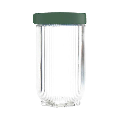 Conjunto de Potes de Vidro Canelados 3 Peças 450/900/1400ml Mai Home