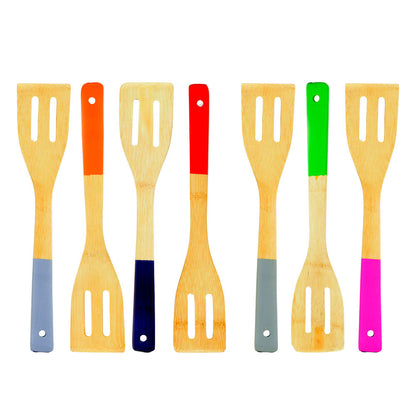 Espátula de Bambu Vazada 30cm Rosa Mai Home