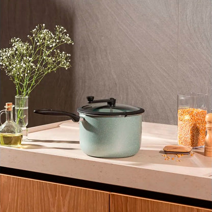 Pipoqueira Antiaderente 5,5L Verde Brinox Ceramic Life