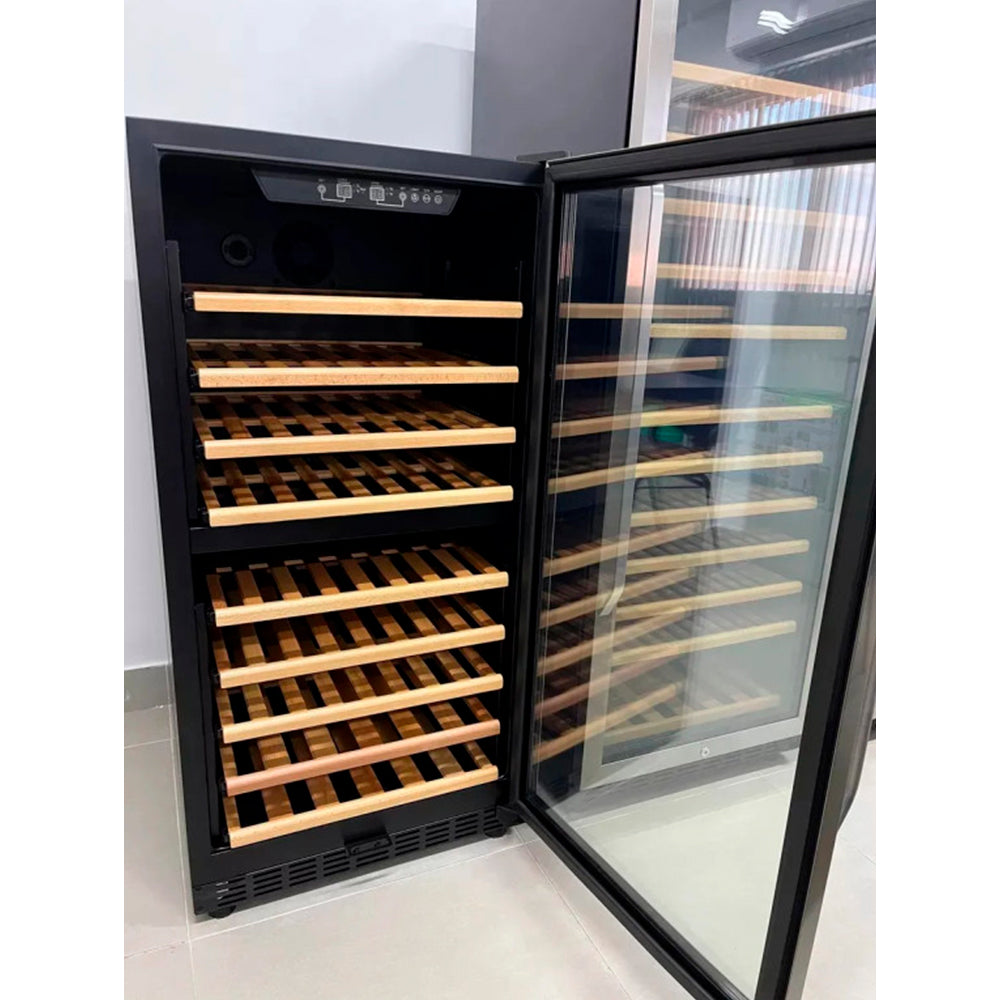 Adega Climatizada Krauer Dual Zone 68 Garrafas 220V com Compressor Silencioso e Vidro Duplo