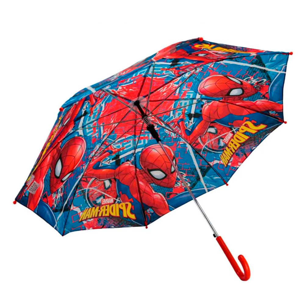 Guarda-Chuva Automático Infantil Homem Aranha Tecido 70cm