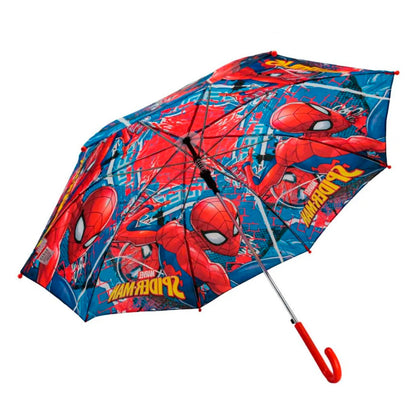 Guarda-Chuva Automático Infantil Homem Aranha Tecido 70cm