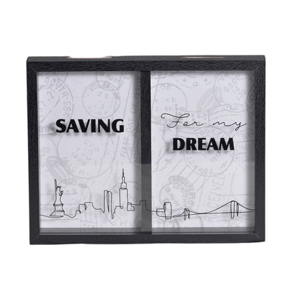 Quadro Cofre Dream Mai Home 28x22cm Madeira MDF com Vidro Transparente