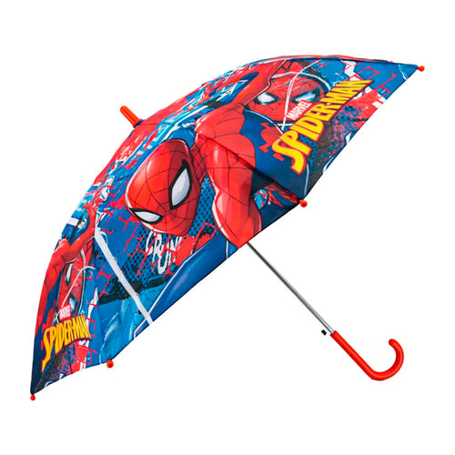 Guarda-Chuva Automático Infantil Homem Aranha Tecido 70cm