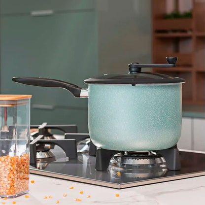 Pipoqueira Antiaderente 5,5L Verde Brinox Ceramic Life