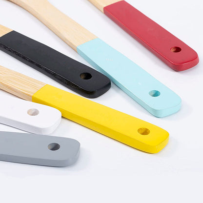 Espátula de Bambu Vazada 30cm Rosa Mai Home