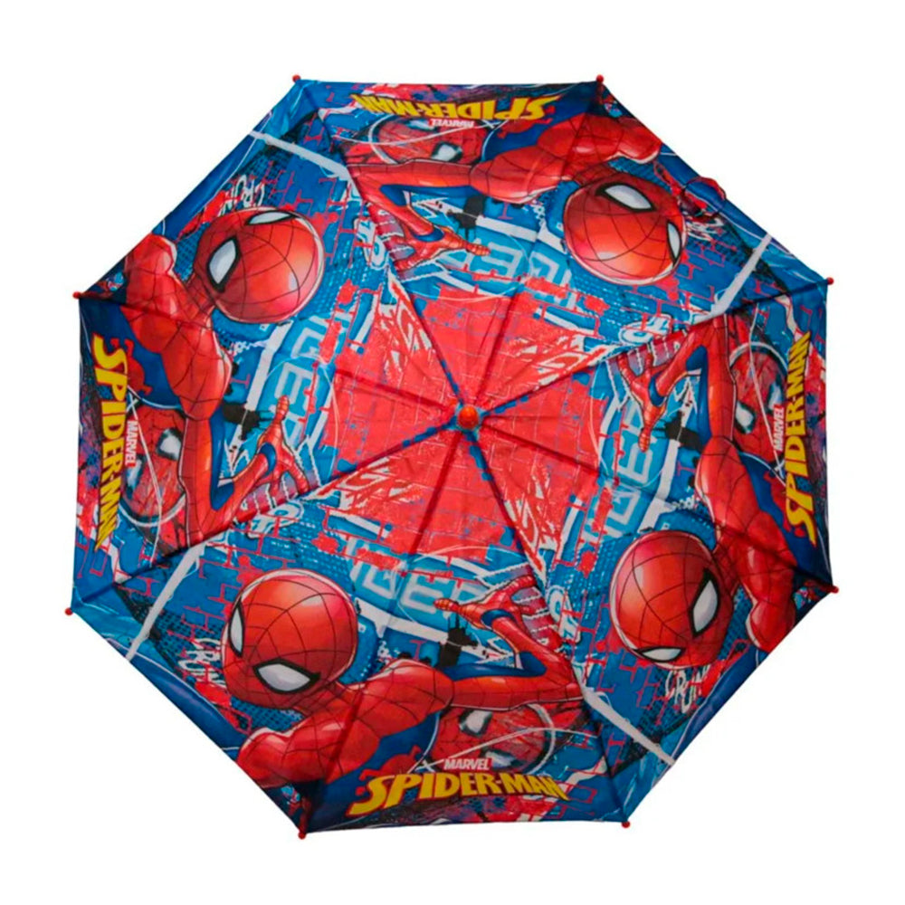 Guarda-Chuva Automático Infantil Homem Aranha Tecido 70cm