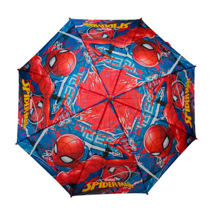 Guarda-Chuva Automático Infantil Homem Aranha Tecido 70cm