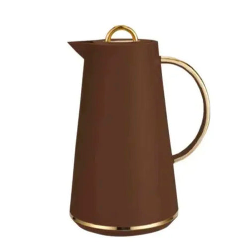 Garrafa Térmica Samira 1L Marrom - Conserva Bebidas Quentes e Frias