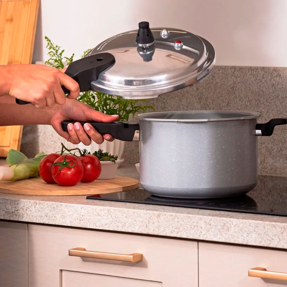 Panela de Pressão Super Indução 4,2L Cinza Ceramic Life Brinox