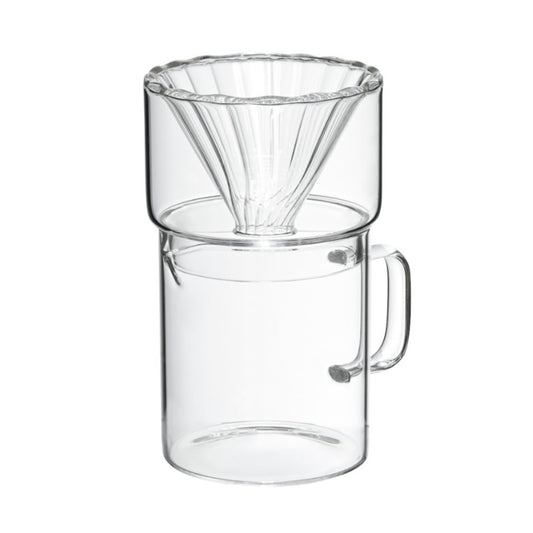 Jogo Passador de Café em Vidro 500ml com Suporte para Filtro