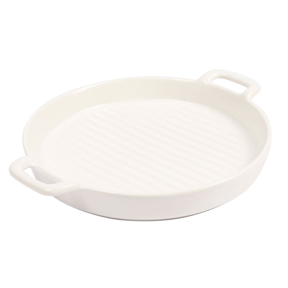 Travessa Cerâmica Redonda Branca 20cm Mai Home Gourmet