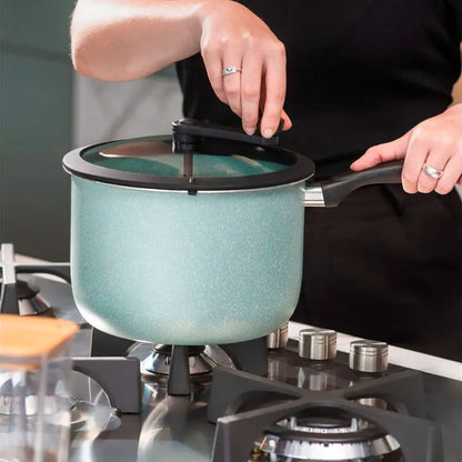 Pipoqueira Antiaderente 5,5L Verde Brinox Ceramic Life