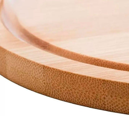 Queijeira de Bambu com Tampa Plástica 19cm Mia Home Nature