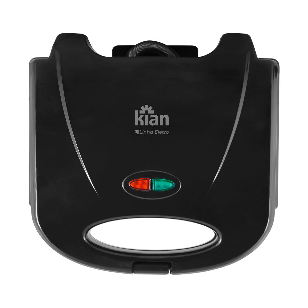 Sanduicheira Grill Elétrica 2 em 1 Kian 127V 750W Preta