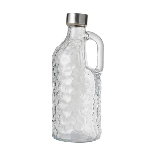 Garrafa de Vidro 1L Effect VD25049 com Alça e Tampa Inox