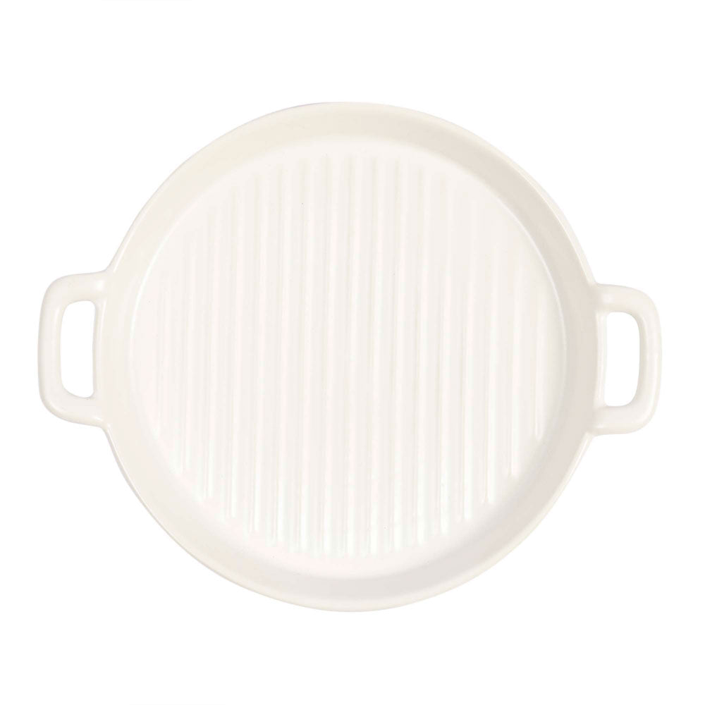 Travessa Cerâmica Redonda Branca 20cm Mai Home Gourmet