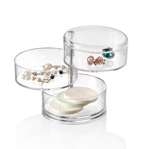 Organizador de Jóias Acrílico 3 Divisórias 11x13cm Mai Home