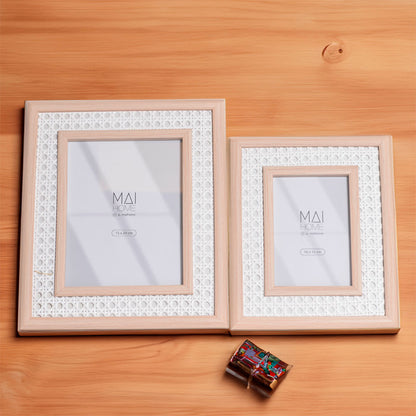 Porta Retrato MDF Palha Yuri 15x20 Mai Home Decorativo